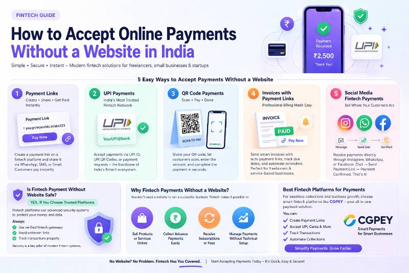 How to Accept Online Payments Without a Website