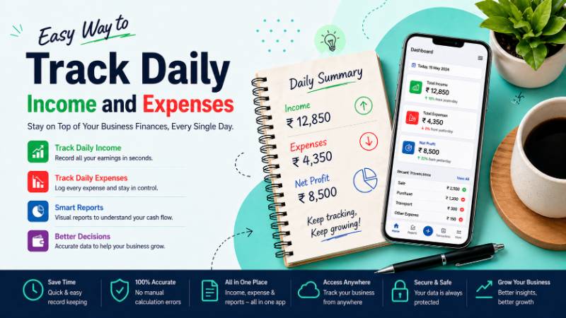 Easy Way to Track Daily Income and Expenses