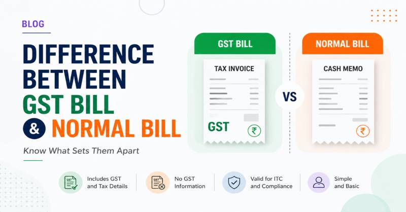 Difference Between GST Bill & Normal Bill