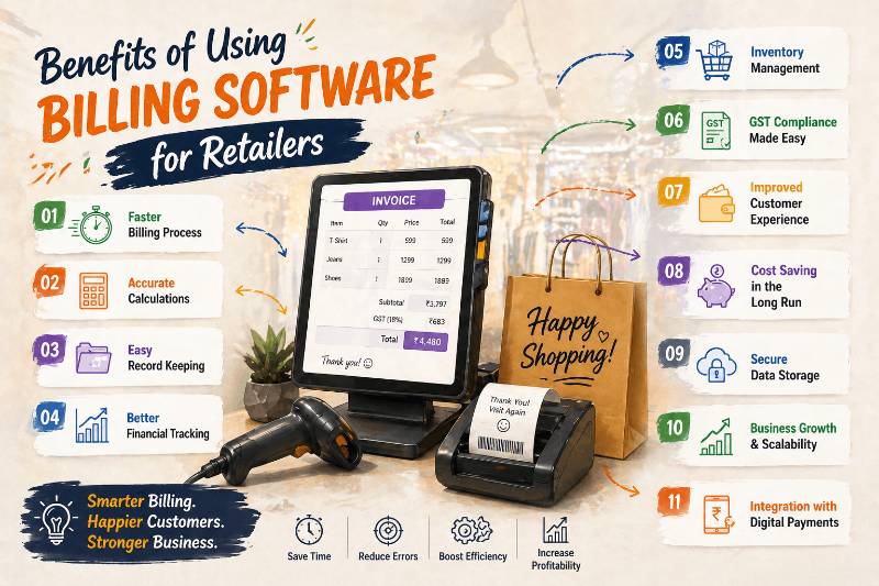 Benefits of Using Billing Software for Retailers