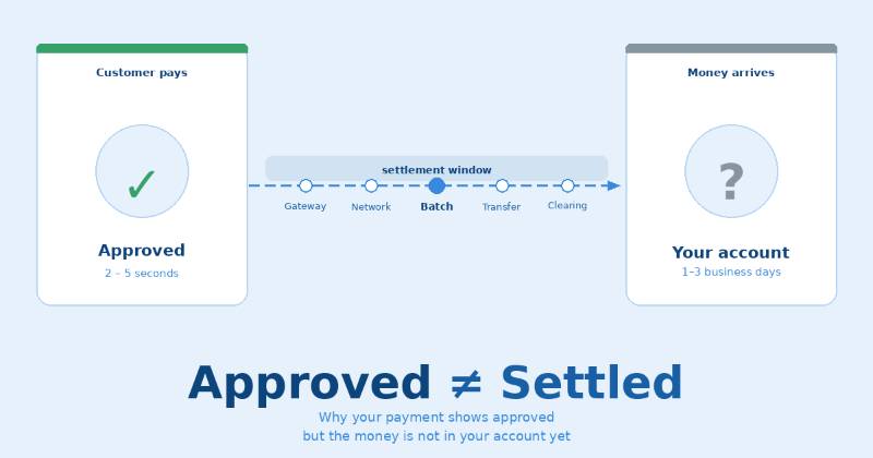 Payment approved. So why is the money not in your account?