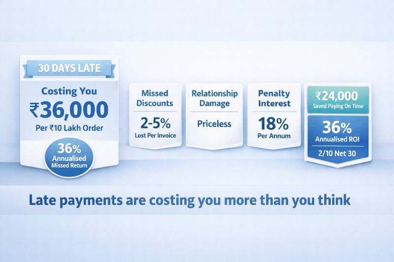 Paying your suppliers late is costing you more than you know