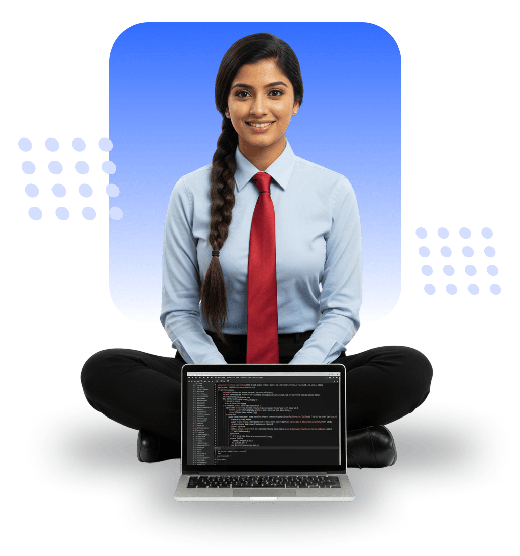 SEO Professional working on laptop