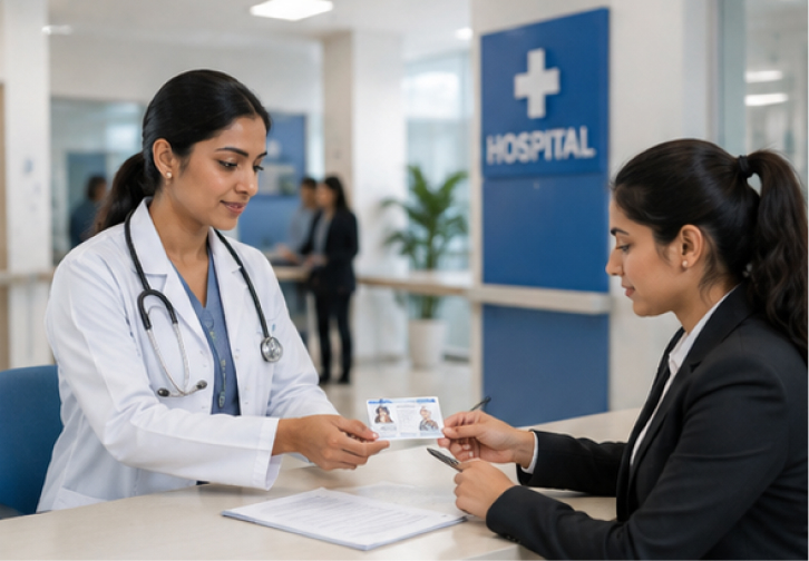 Two healthcare professionals in lab coats